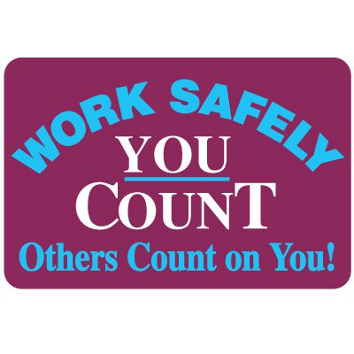 Work Safely Floor Label