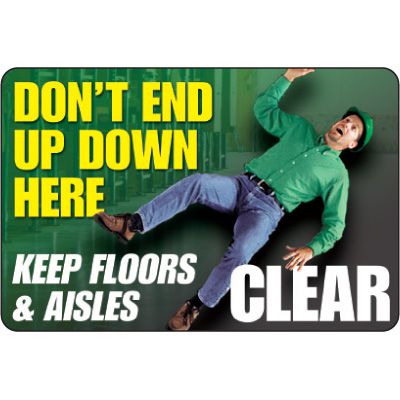 Keep Clear Floor Label