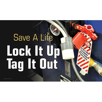 Motivational Banners - Save A Life Lock It Up