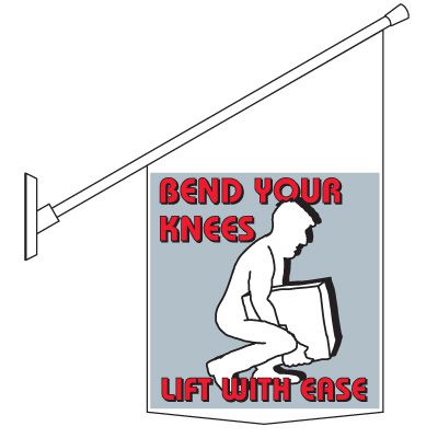 Bend Your Knees Pole Banner