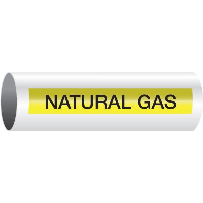 Natural Gas - Opti-Code® Self-Adhesive Pipe Markers