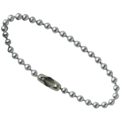 Ball Chain No. 6 Aluminum Beaded Chain Valve Tag Fasteners