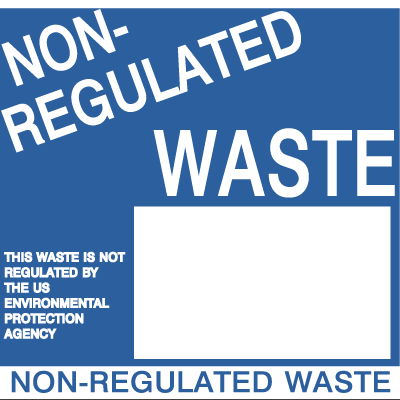Non-Regulated Waste - Drum Identification Labels