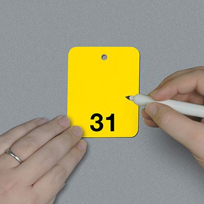 Numbered Write-On Tags