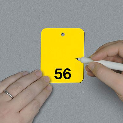 Numbered Write-On Tags