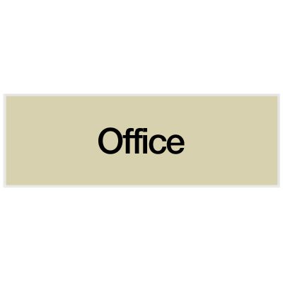 Office - Engraved Standard Worded Signs