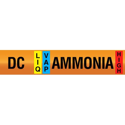 Defrost Condensate - Opti-Code® Ammonia Pipe Markers