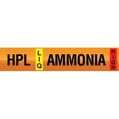 High Pressure Liquid - Opti-Code® Ammonia Pipe Markers