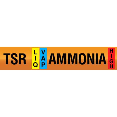 Thermosyphon Return - Opti-Code® Ammonia Pipe Markers