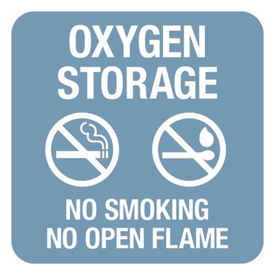 Oxygen Storage - Optima Office Policy Signs