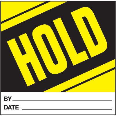 Handling Label - Hold