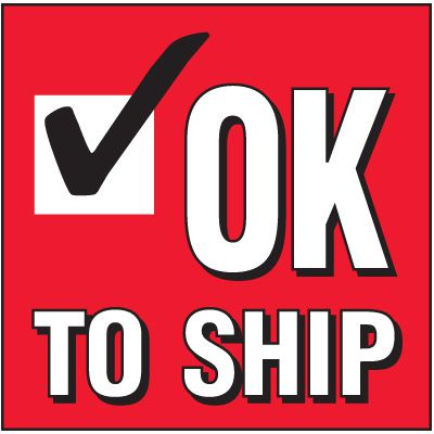 Handling Label - Ok To Ship