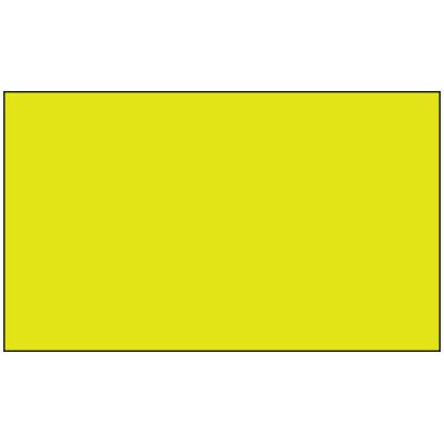 Blank Fluorescent Yellow Handling Label