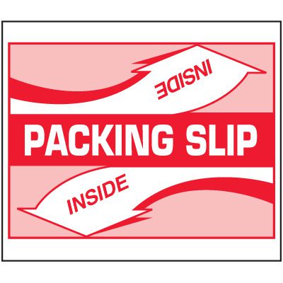 Package Handling Label - Packing Slip