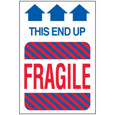 Fragile This End Up Package Handling Labels