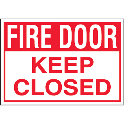 Fire Door Keep Closed Labels