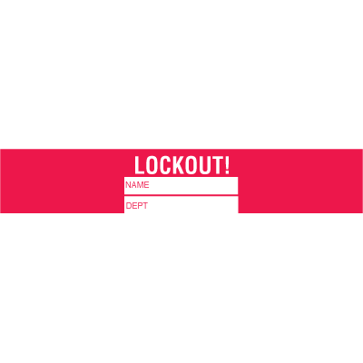 Padlock Labels - Lockout!