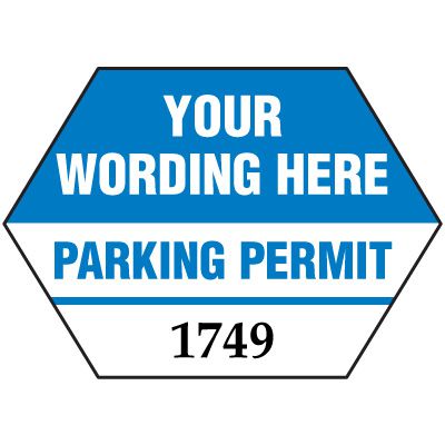Custom Mirror-Mount Parking Permits