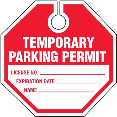 Octagonal Parking Permits