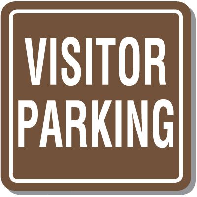 Contemporary Visitor Parking Sign