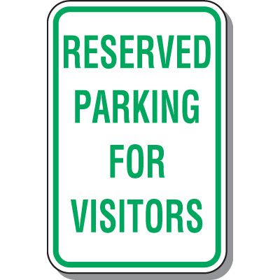 Reserved Parking Signs - Reserved Parking For Visitors