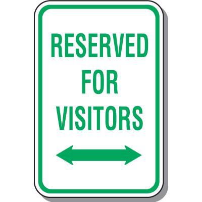 Reserved Parking Signs - Reserved For Visitors