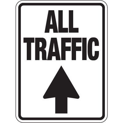 Pavement Signs - All Traffic (Up Arrow)