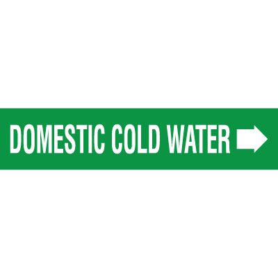 Domestic Cold Water - Wrap Around Adhesive Roll Markers