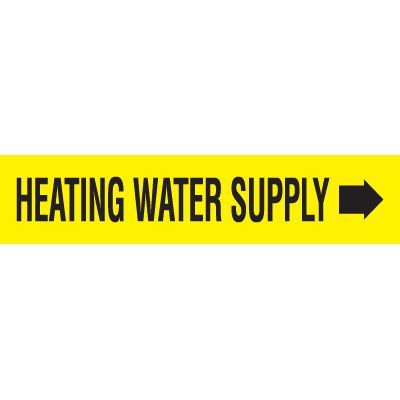 Heating Water Supply - Wrap Around Adhesive Roll Markers