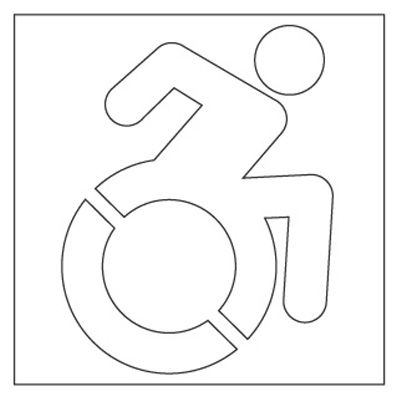 Plastic Graphic Stencils - Accessible Icon