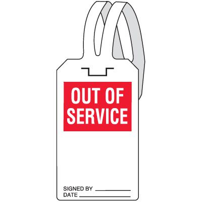 Out Of Service Self-Fastening Tag