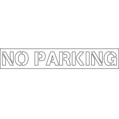 Plastic Wording Stencils - No Parking