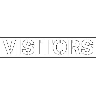 Plastic Wording Stencils - Visitors