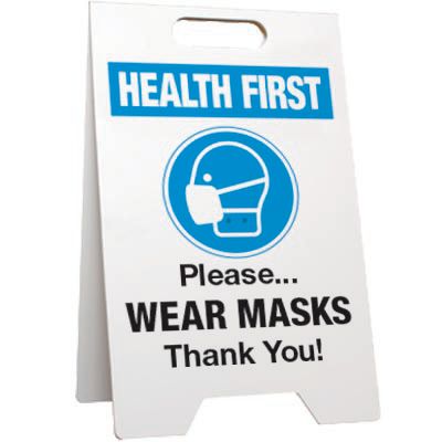 Please Wear Masks Floor Stand Sign