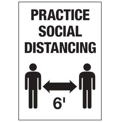Practice Social Distancing 6FT Decal