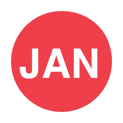 January Inventory Control Labels