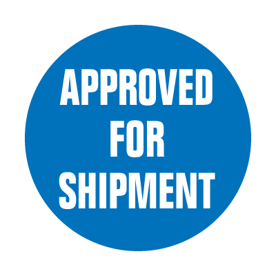 Approved For Shipment Inventory Control Labels