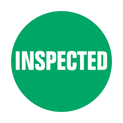 Inspected Inventory Control Labels