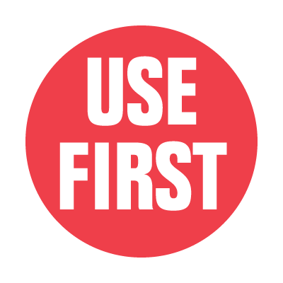 Use First Inventory Control Labels