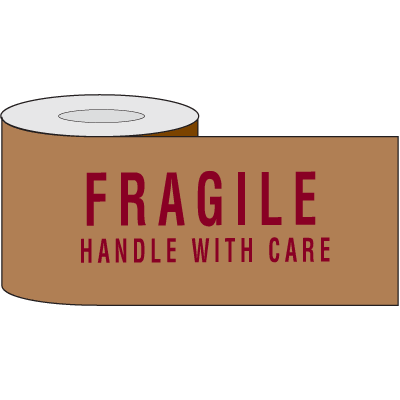Printed Kraft Reinforced Tape - Fragile