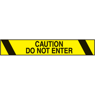 Caution Do Not Enter Printed Warning Tape