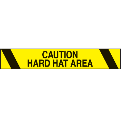 Caution Hard Hat Area Printed Warning Tape