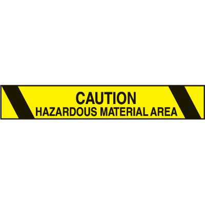 Caution Hazardous Material Area Printed Warning Tape