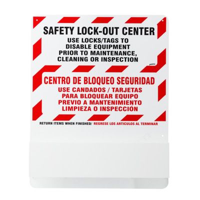 Prinzing® Bilingual Safety Lockout Station - Board Only