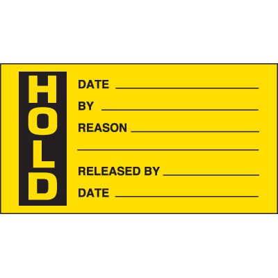 Hold Detail Production Status Labels