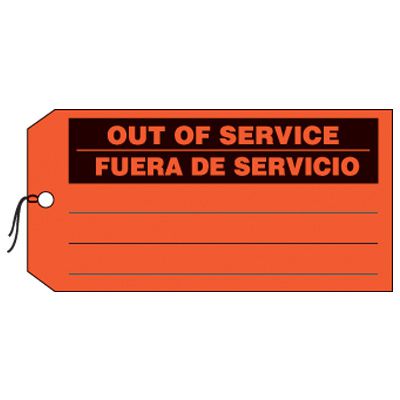 Bilingual Out Of Service Production Status Tags