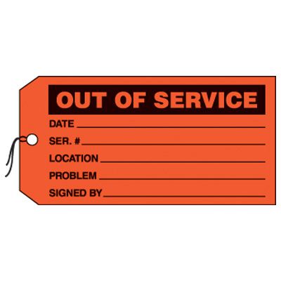 Out of Service Production Status Tags