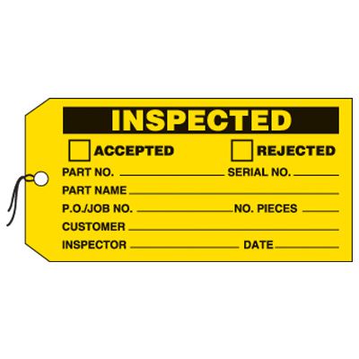 Inspected Production Status Tags