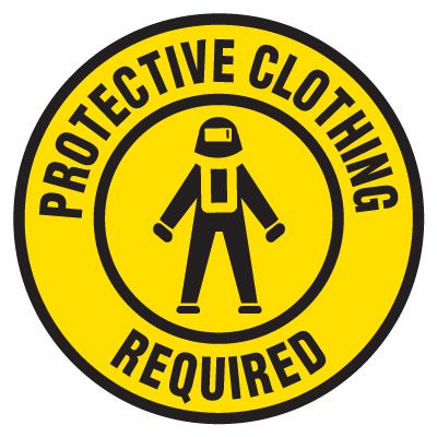 PPE Protective Wear Anti-Slip Floor Label