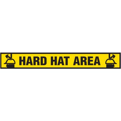 Anti-Slip Floor Label - Hard Hat Area